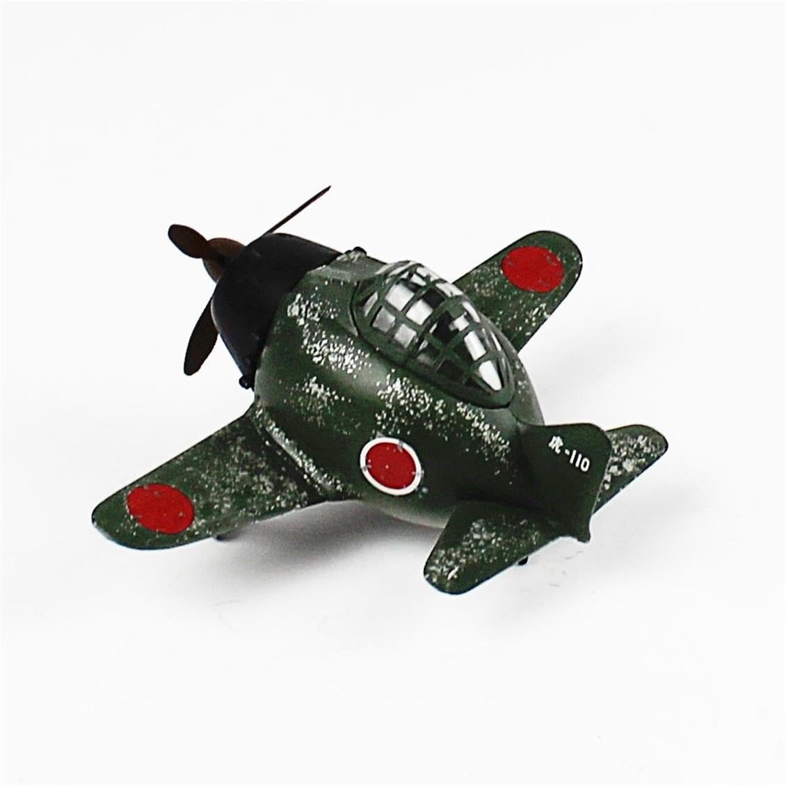 QD090 Egg Plane Zero Fighter Sergilemeye Hazır Plastik Uçak Modeli