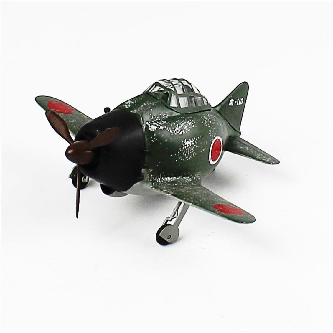QD090 Egg Plane Zero Fighter Sergilemeye Hazır Plastik Uçak Modeli