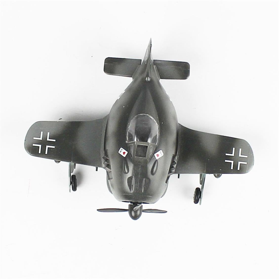 QD091 Egg Plane Focke-Wolf 190 A Sergilemeye Hazır Plastik Uçak Modeli