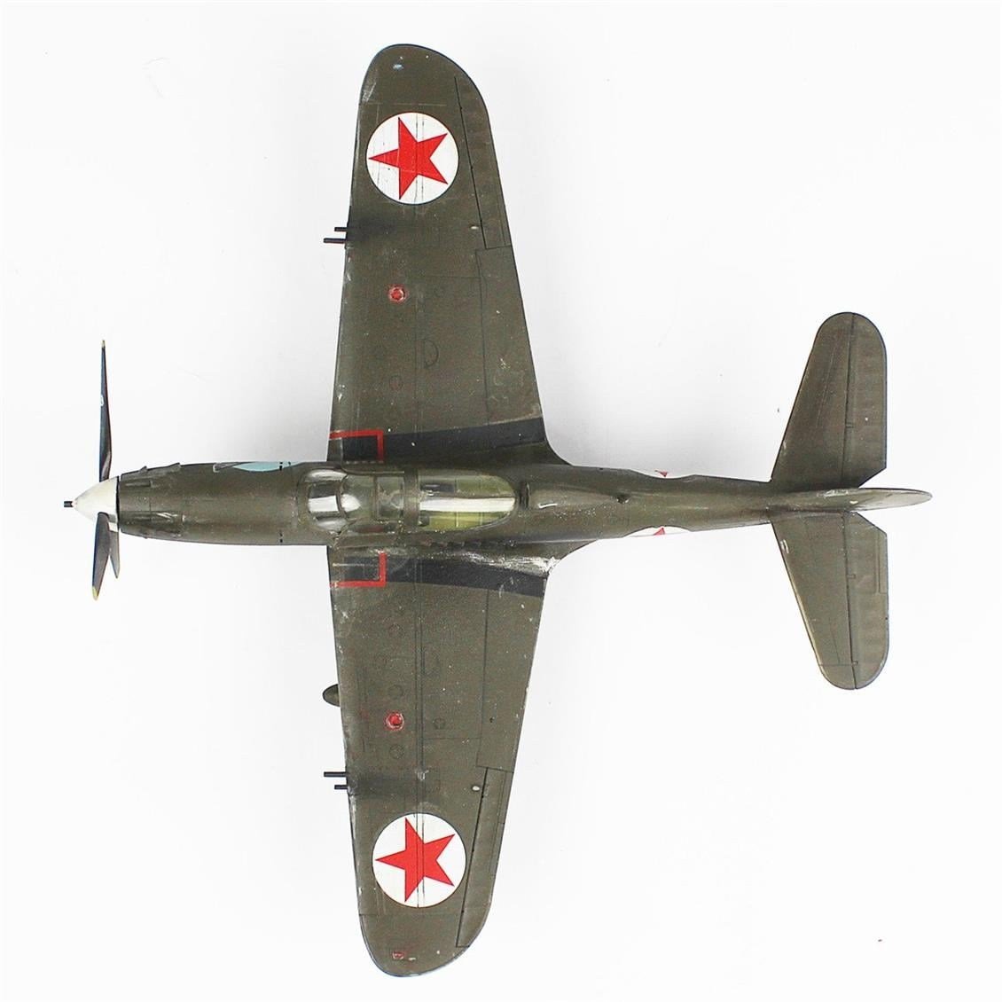 QD098 1/48 P-39A Aircobra Sergilemeye Hazır Plastik Uçak Modeli