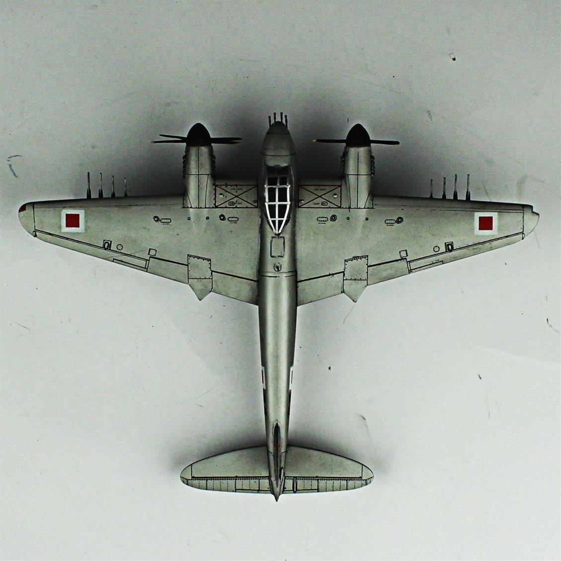 QD118 1/72 Mosquito TFMX Sergilemeye Hazır Plastik Uçak Modeli