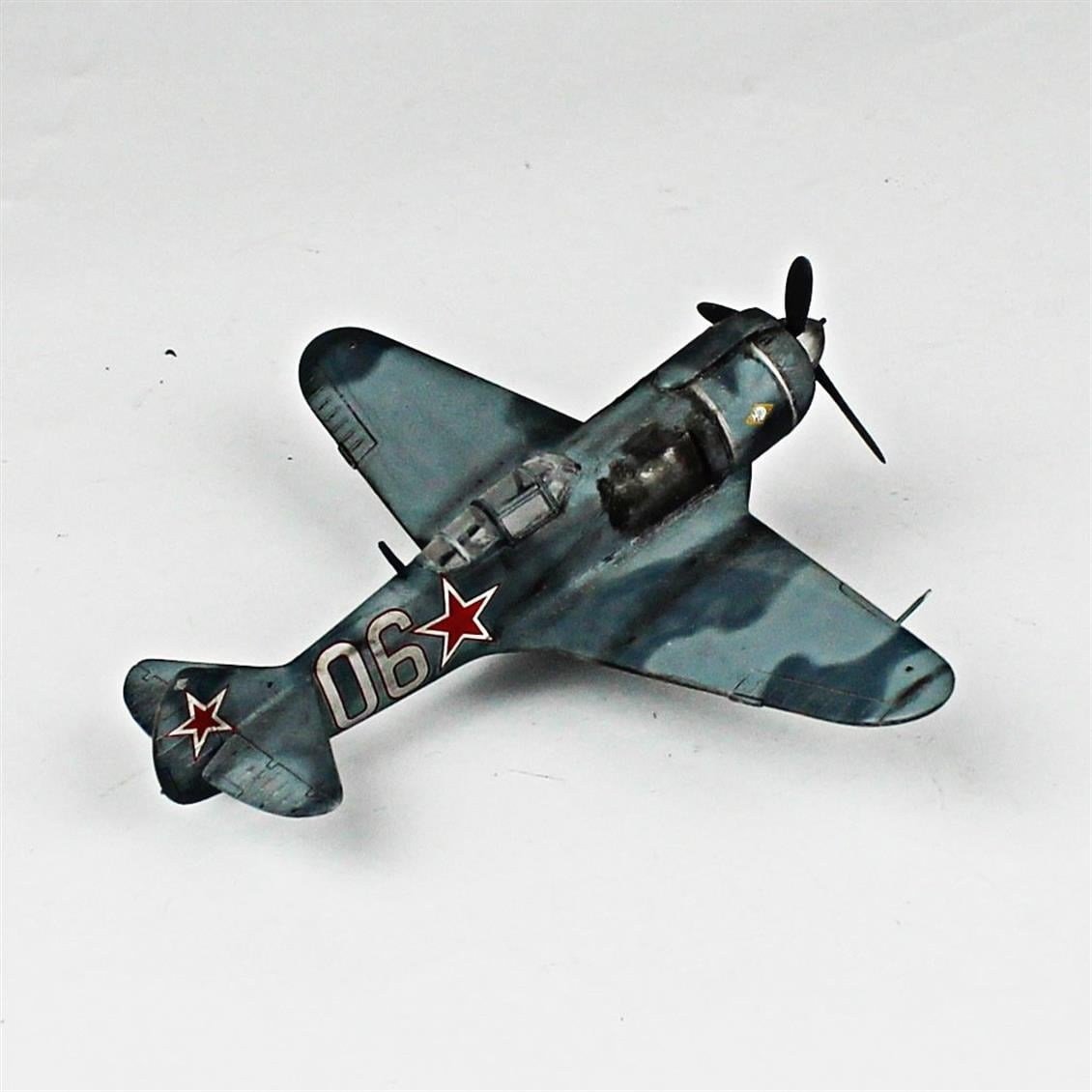 QD129 1/72 YAK-3 Sergilemeye Hazır Plastik Uçak Modeli