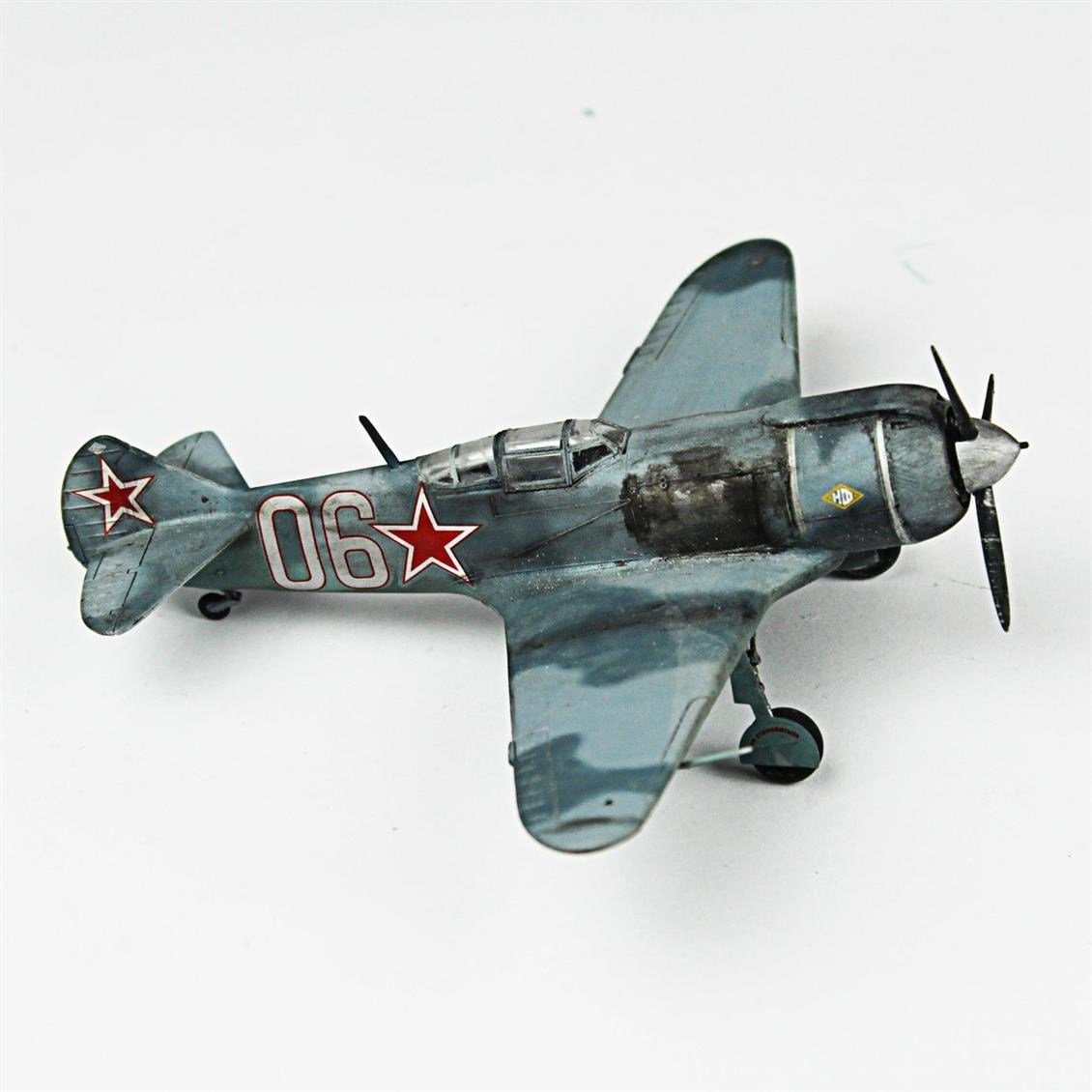 QD129 1/72 YAK-3 Sergilemeye Hazır Plastik Uçak Modeli