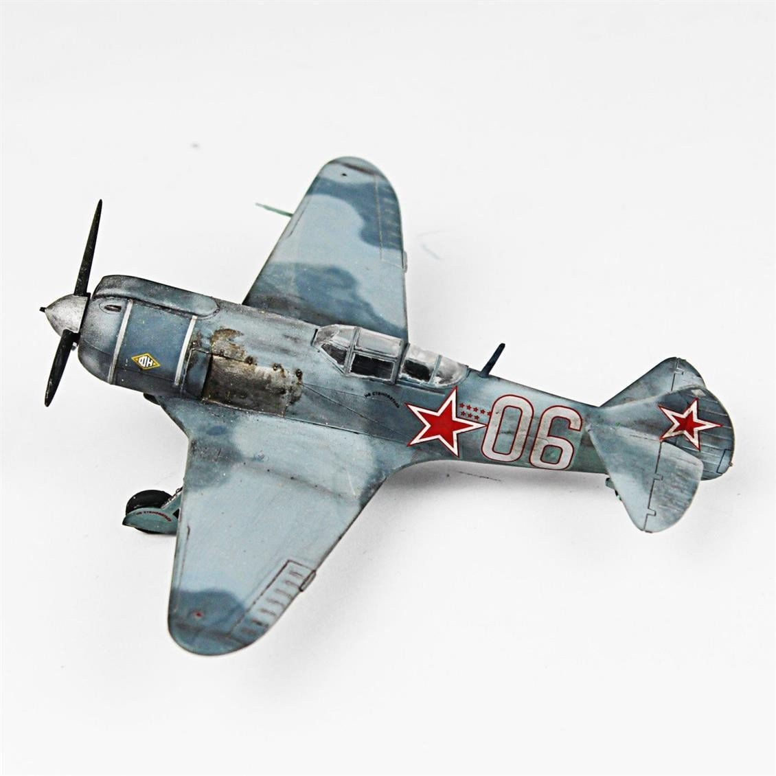 QD129 1/72 YAK-3 Sergilemeye Hazır Plastik Uçak Modeli