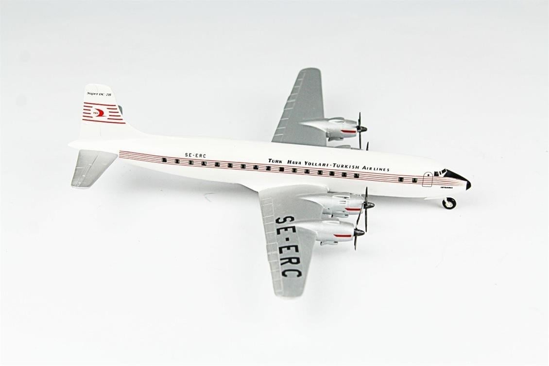 QD148 1/144 DC-6 Sergilemeye Hazır Plastik Uçak Modeli