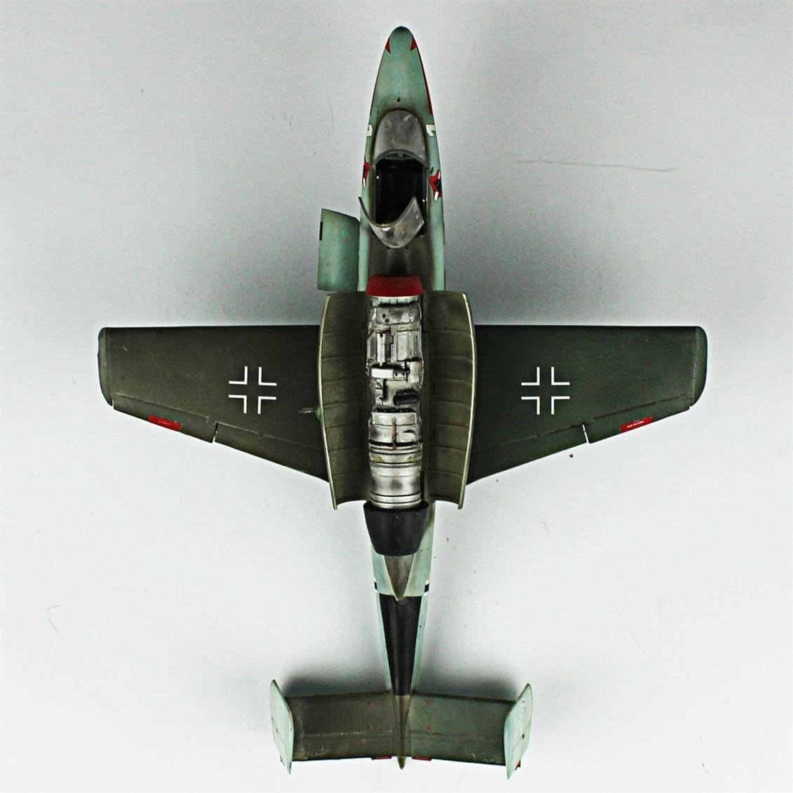 QD149 1/48 HE-162 Sergilemeye Hazır Plastik Uçak Modeli