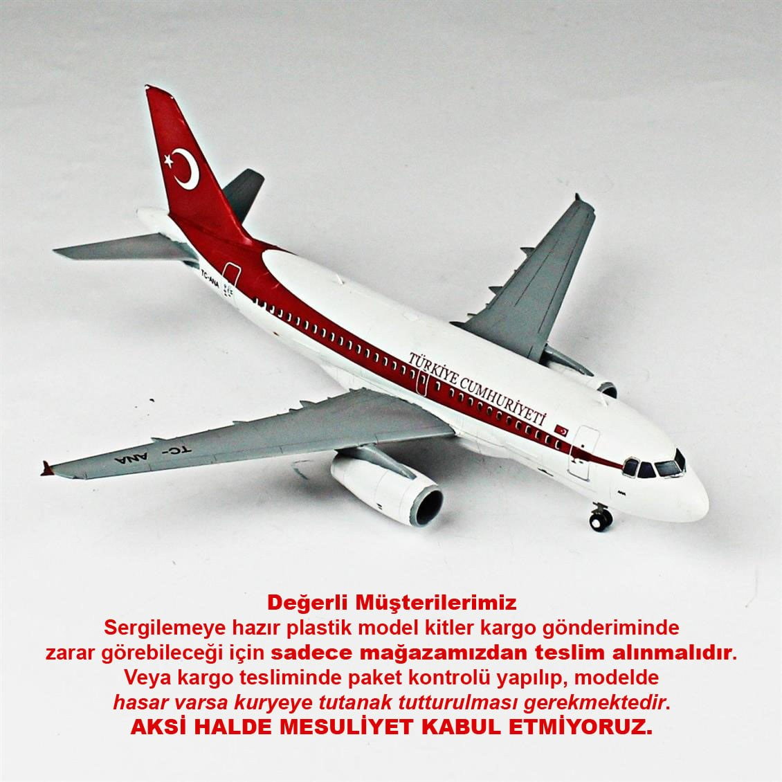 QD153 1/144 Yolcu Uçağı Sergilemeye Hazır Plastik Uçak Modeli