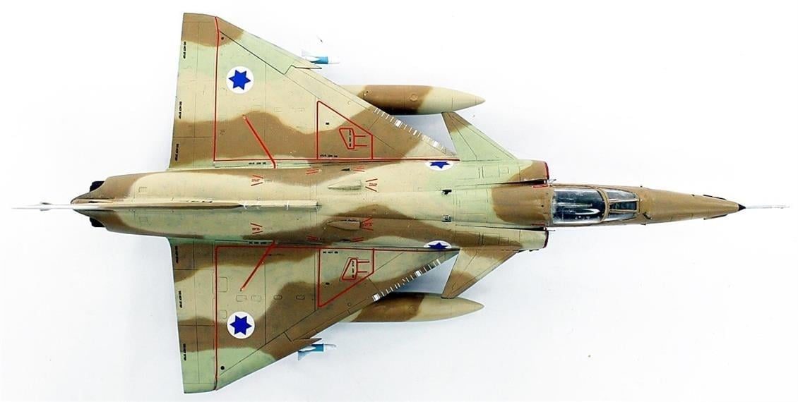 QD160 1/72 Kfir C2/C7 Sergilemeye Hazır Plastik Uçak Modeli