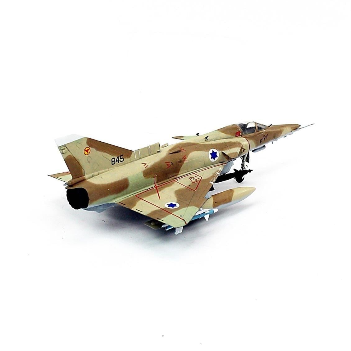 QD160 1/72 Kfir C2/C7 Sergilemeye Hazır Plastik Uçak Modeli