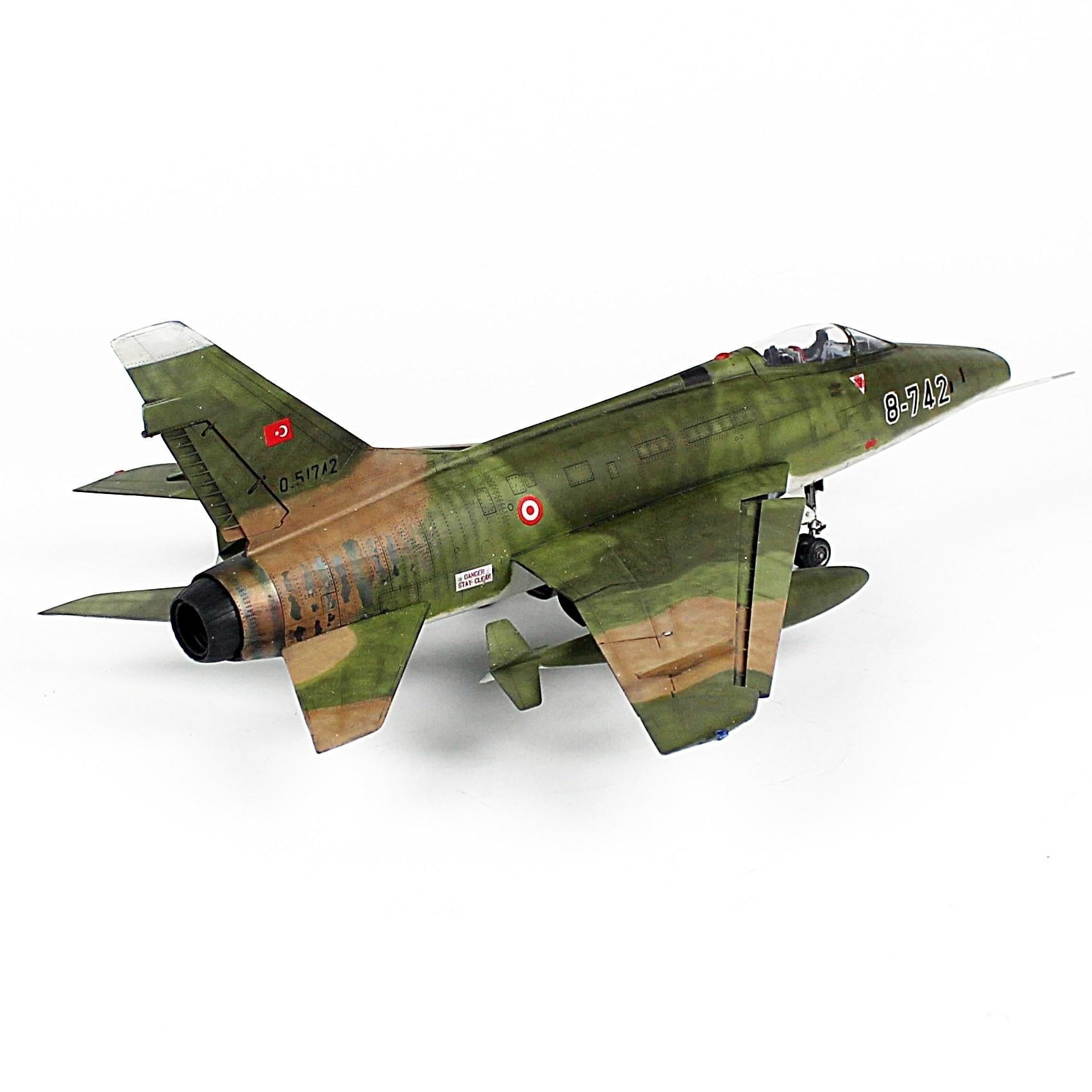 QD170 1/48 F-100D, 182 Filo, Diyarbakır, Sergilemeye Hazır Plastik Savaş Uçağı Modeli