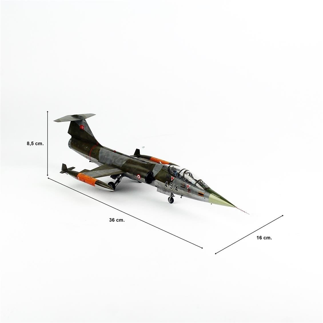 QD172 1/48 Ölçek,TF 104G Star Fighter,  Sergilemeye Hazır Plastik Uçak Modeli