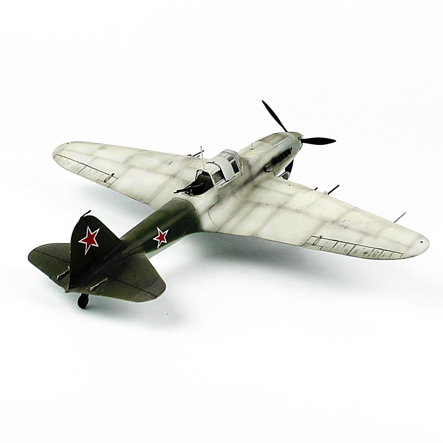 QD178 1/48 Ölçek, IL-2, Sergilemeye Hazır Savaşl Uçağı Modeli