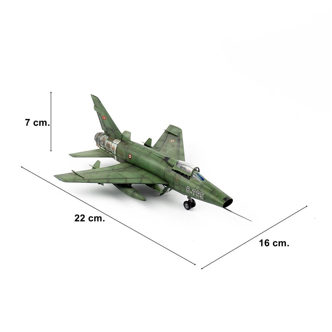 QD182, 1/72 Ölçek, F-100 D, 181. Filo Diyarbakır,  Sergilemeye Hazır Savaşl Uçağı Modeli