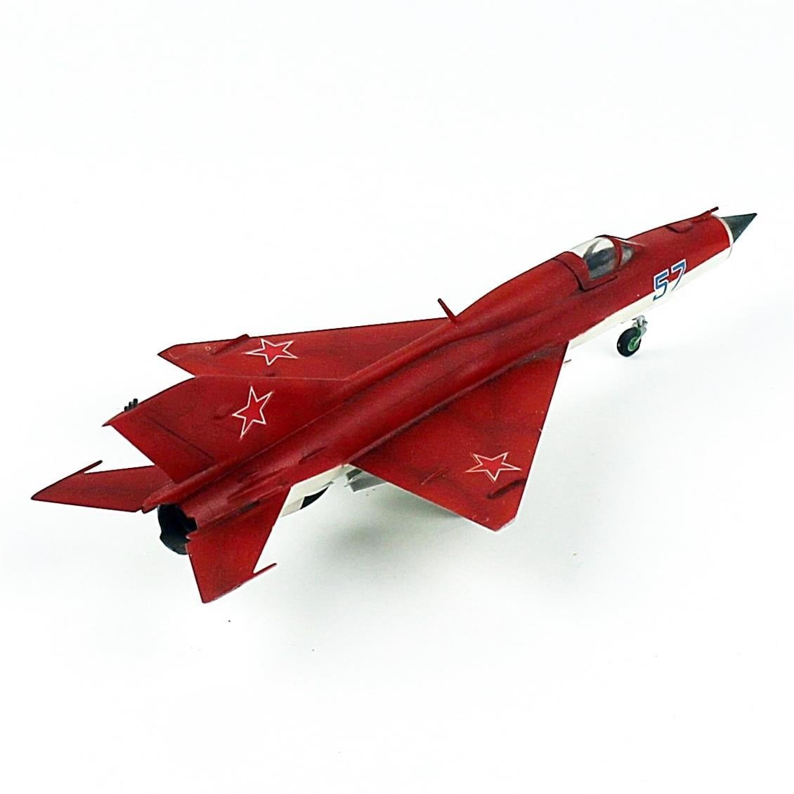 QD183 1/72 Ölçek, MIG-21 PFM Sovyet Hava Kuvvetleri, Sergilemeye Hazır Akrobasi Uçağı Modeli