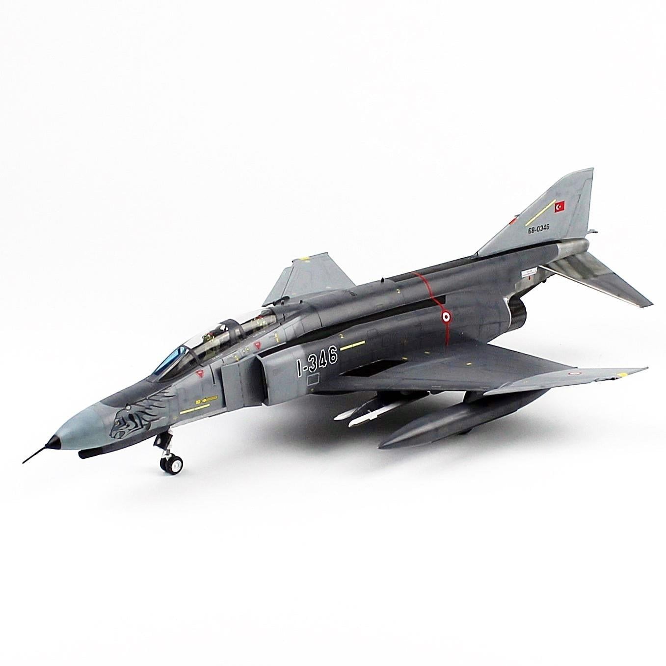 QD191 1/48 Ölçek, F-4E 111. Filo (Kaplanlar), Gri Kamuflajlı, Sergilemeye Hazır Model Uçak