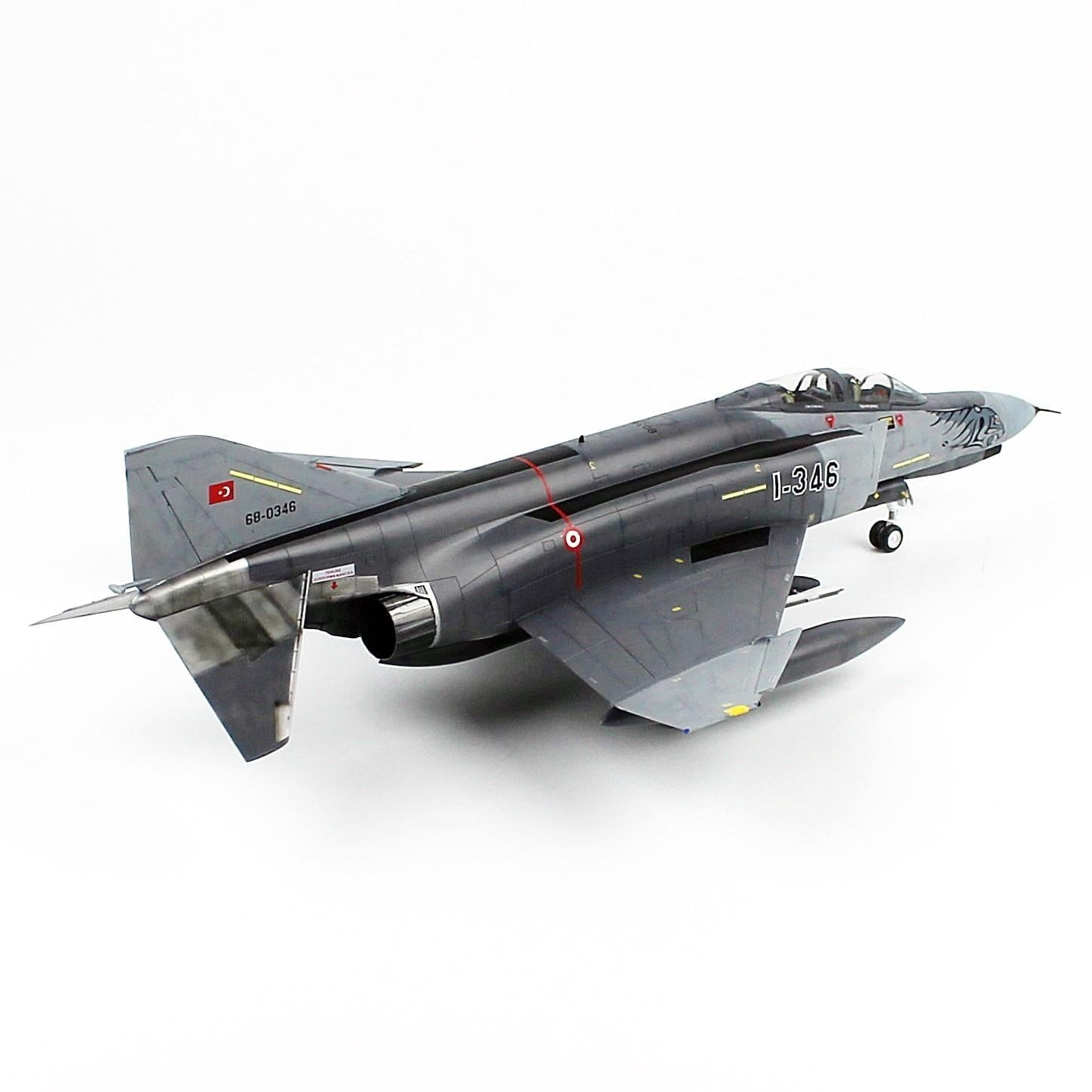 QD191 1/48 Ölçek, F-4E 111. Filo (Kaplanlar), Gri Kamuflajlı, Sergilemeye Hazır Model Uçak