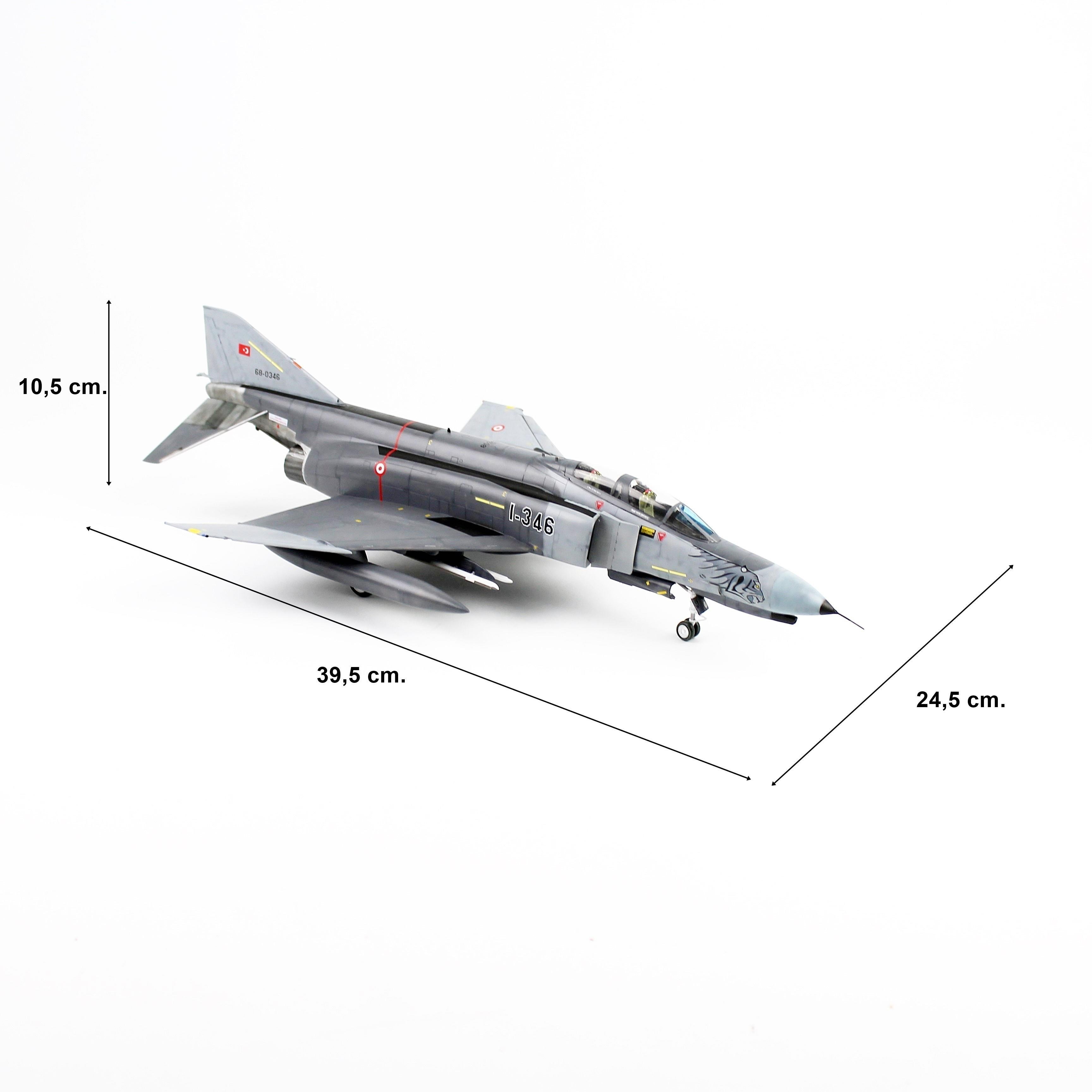 QD191 1/48 Ölçek, F-4E 111. Filo (Kaplanlar), Gri Kamuflajlı, Sergilemeye Hazır Model Uçak