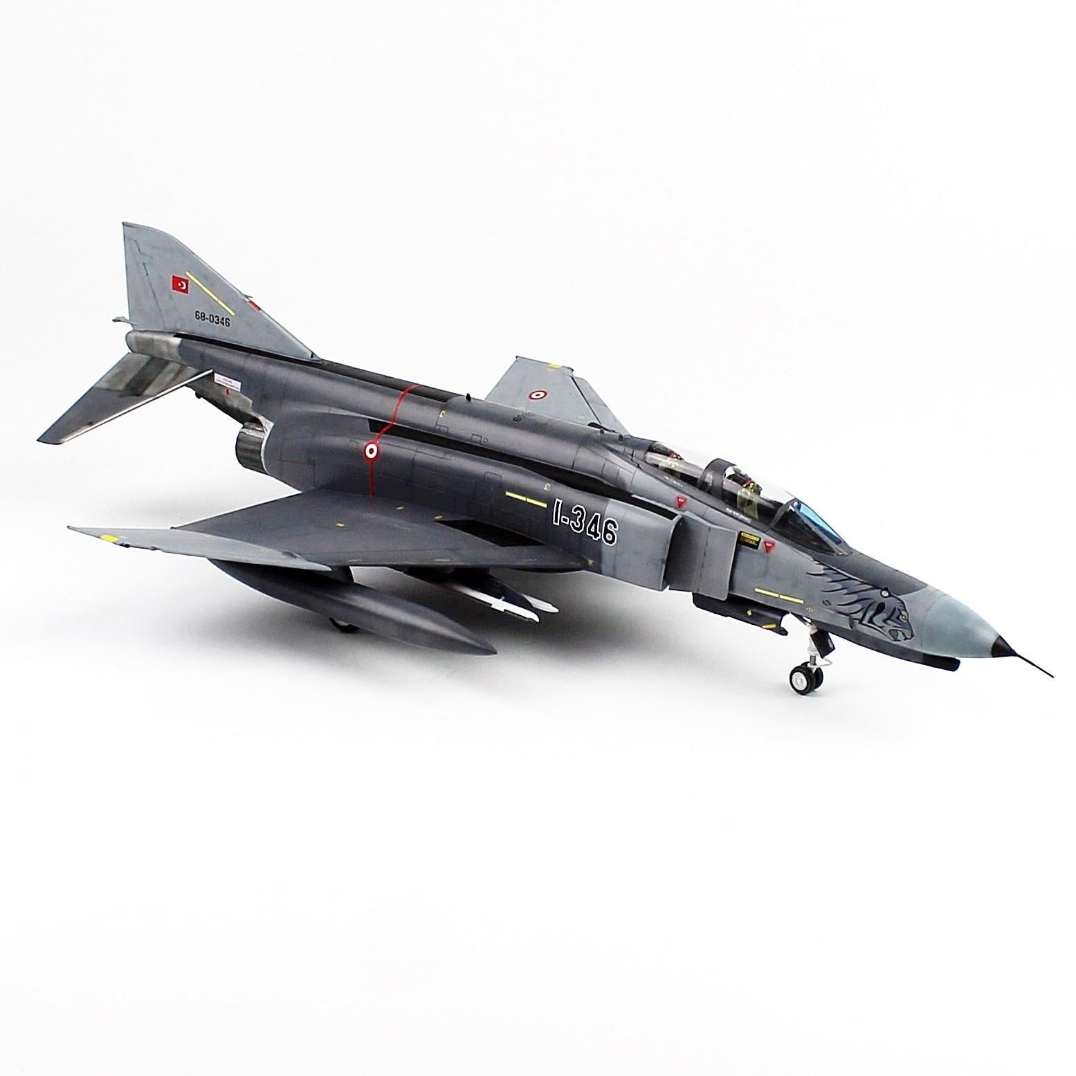 QD191 1/48 Ölçek, F-4E 111. Filo (Kaplanlar), Gri Kamuflajlı, Sergilemeye Hazır Model Uçak