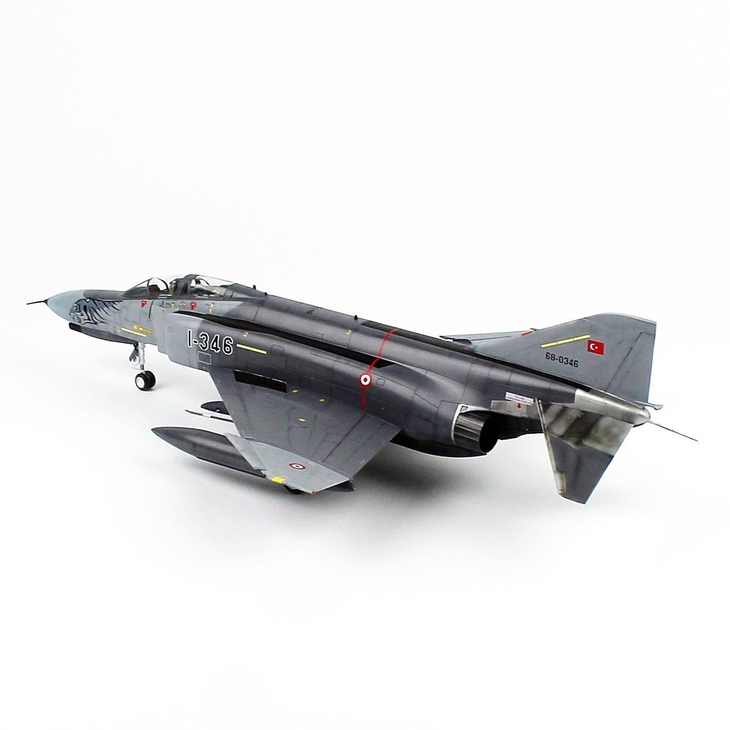 QD191 1/48 Ölçek, F-4E 111. Filo (Kaplanlar), Gri Kamuflajlı, Sergilemeye Hazır Model Uçak