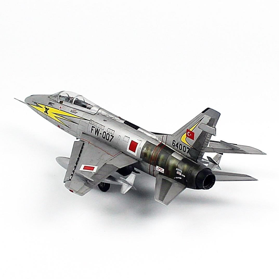 QD192 1/72 Ölçek, F 100F, 171. Filo (Korsanlar), Sergilemeye Hazır Savaş Uçağı Modeli