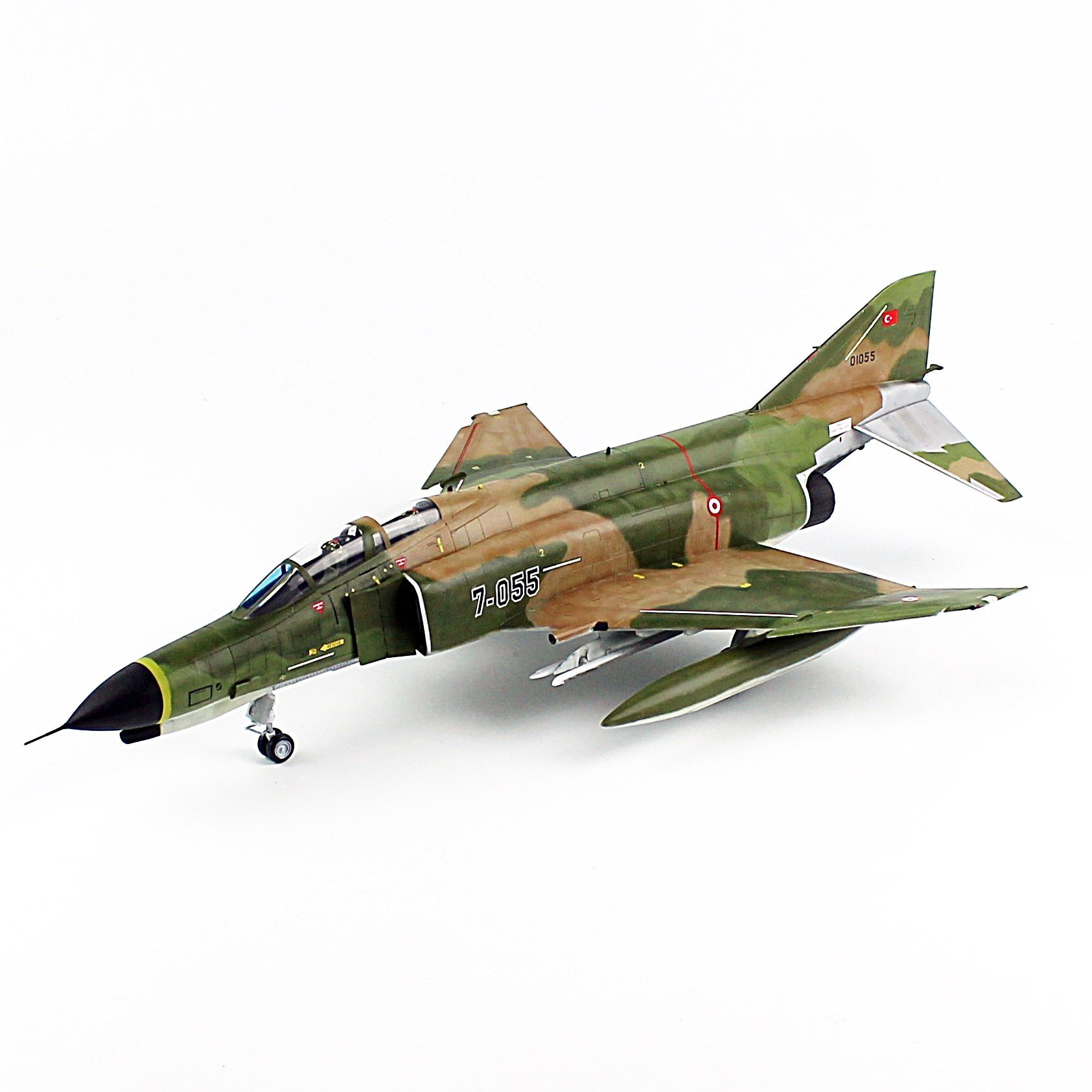 QD196 1/48 Ölçek, F-4E 172. Filo (TİSEO), Sea Camo Kamuflaj , Sergilemeye Hazır Model Uçak