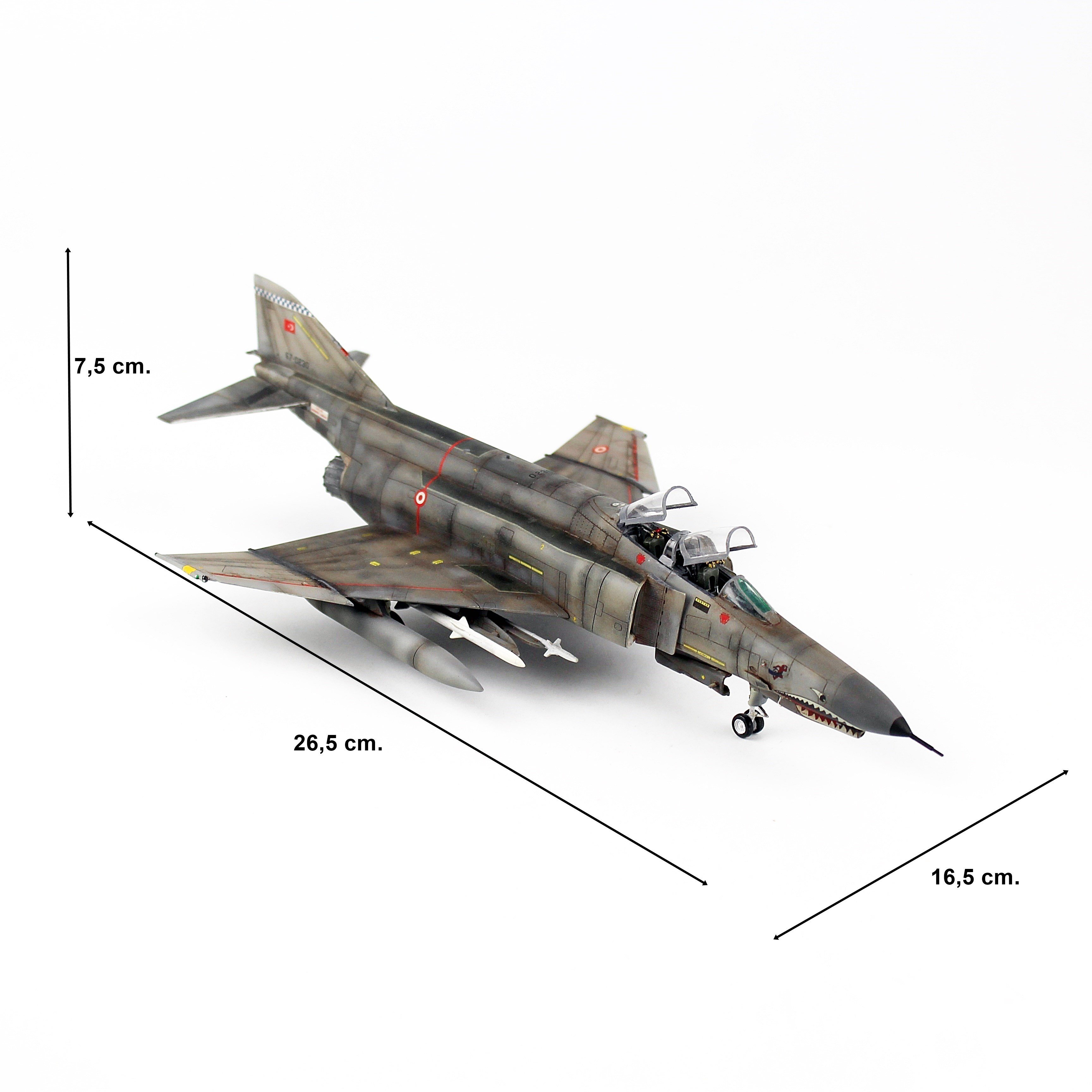 QD199 1/72 Ölçek, F-4E Terminatör, Sergilemeye Hazır Model Uçak