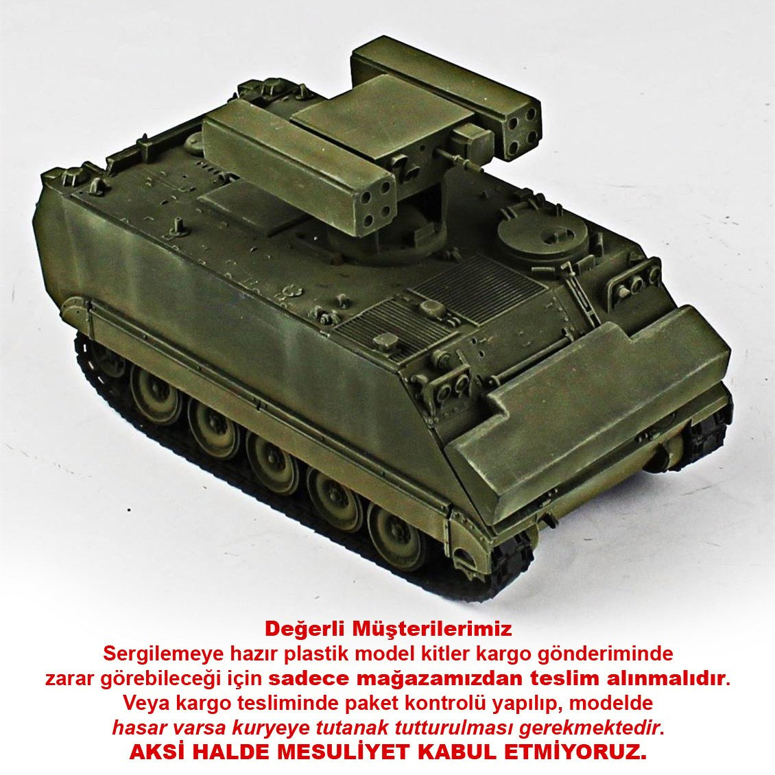 QD214 1/35 Atılgan, Scratch+Tamiya, Sergilemeye Hazır Plastik Tank Modeli