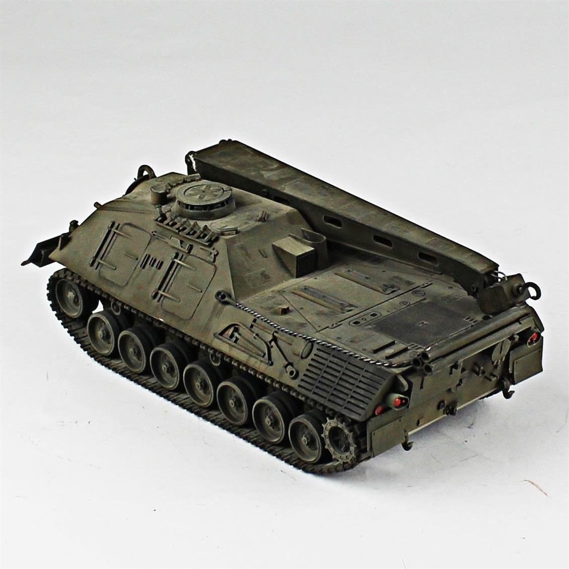 QD236 1/35 Bergepanzer II, Scratch,  Sergilemeye Hazır Plastik Tank Modeli