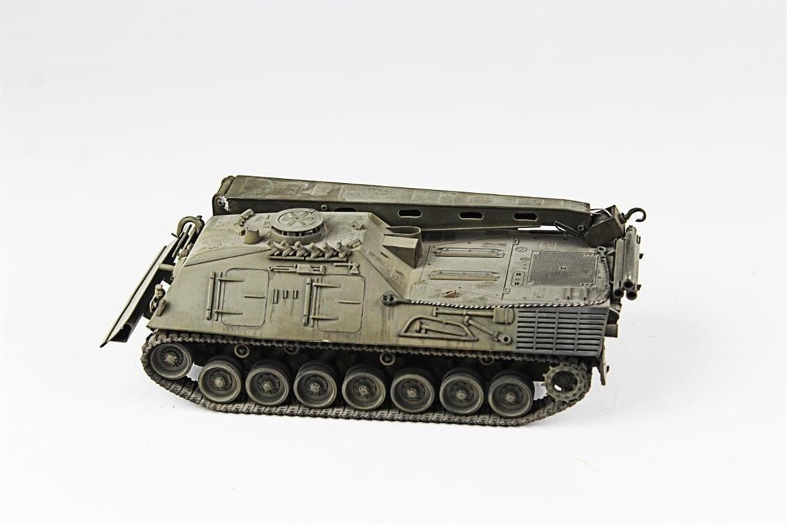QD236 1/35 Bergepanzer II, Scratch,  Sergilemeye Hazır Plastik Tank Modeli