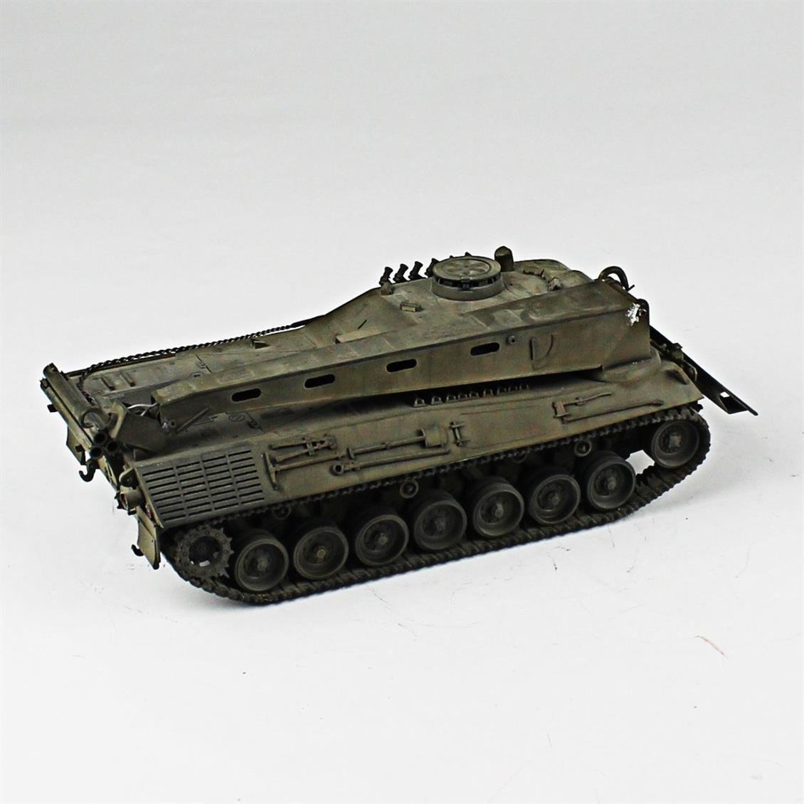 QD236 1/35 Ölçek, Bergepanzer II, Scratch, Sergilemeye Hazır Plastik Tank Maketi
