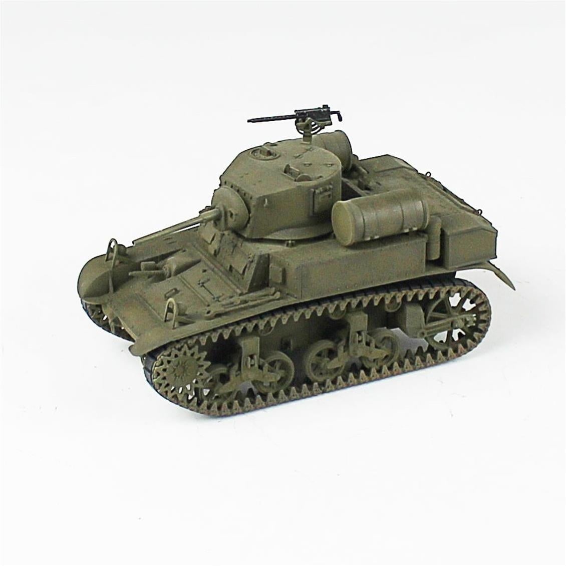QD240 1/35 M3A1 Stuart, Italeri, Sergilemeye Hazır Plastik Tank Modeli