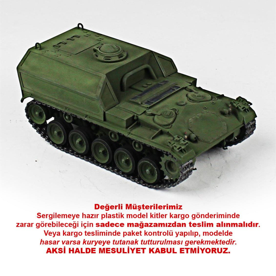 QD243 1/35 Tural Kariyeri /  ıtaleri+ scratch  Sergilemeye Hazır Plastik Tank Modeli