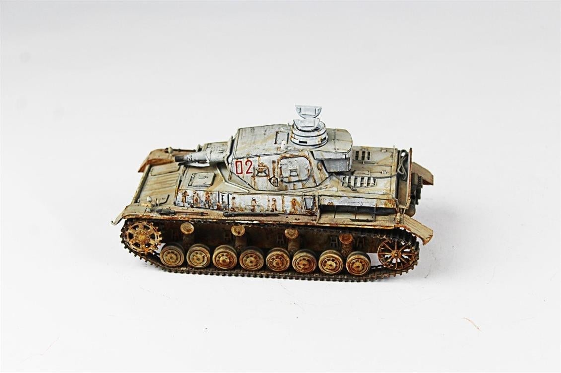 QD245 1/35 Panzer IV Ausf D, Tamiya, Sergilemeye Hazır Plastik Tank Modeli