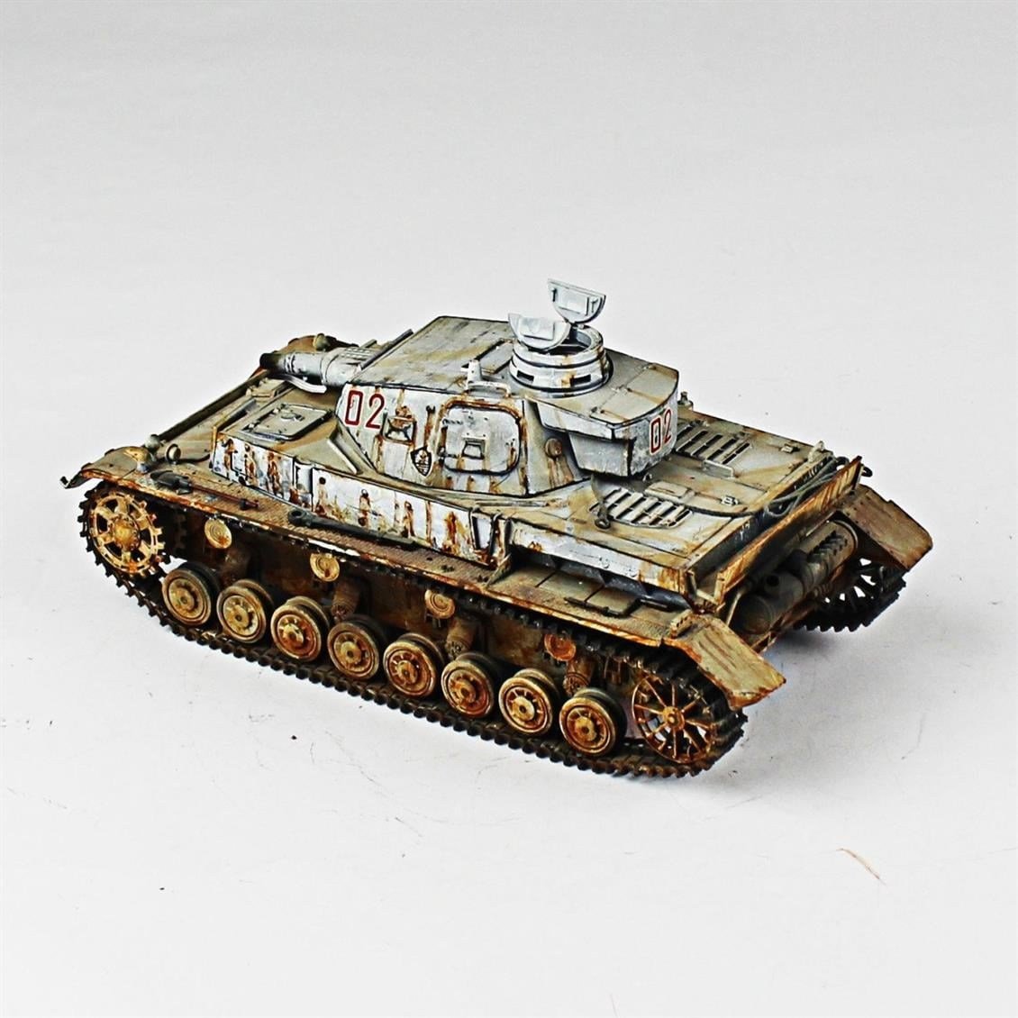 QD245 1/35 Panzer IV Ausf D, Tamiya, Sergilemeye Hazır Plastik Tank Modeli