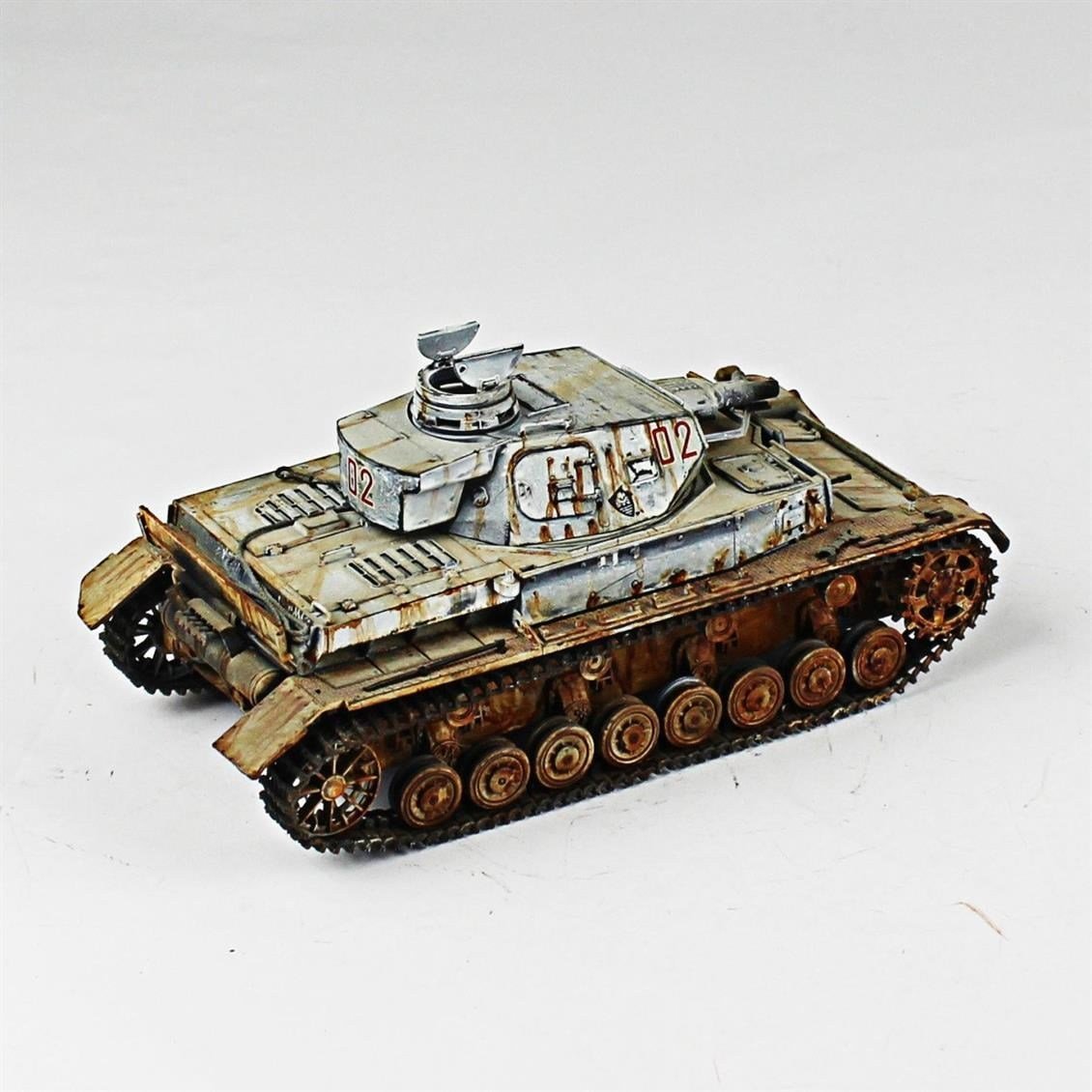 QD245 1/35 Panzer IV Ausf D, Tamiya, Sergilemeye Hazır Plastik Tank Modeli