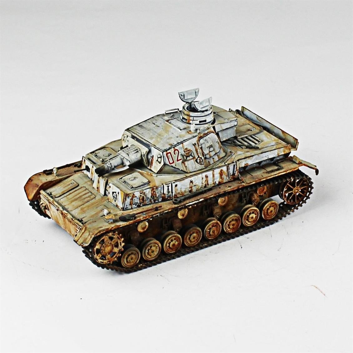 QD245 1/35 Panzer IV Ausf D, Tamiya, Sergilemeye Hazır Plastik Tank Modeli