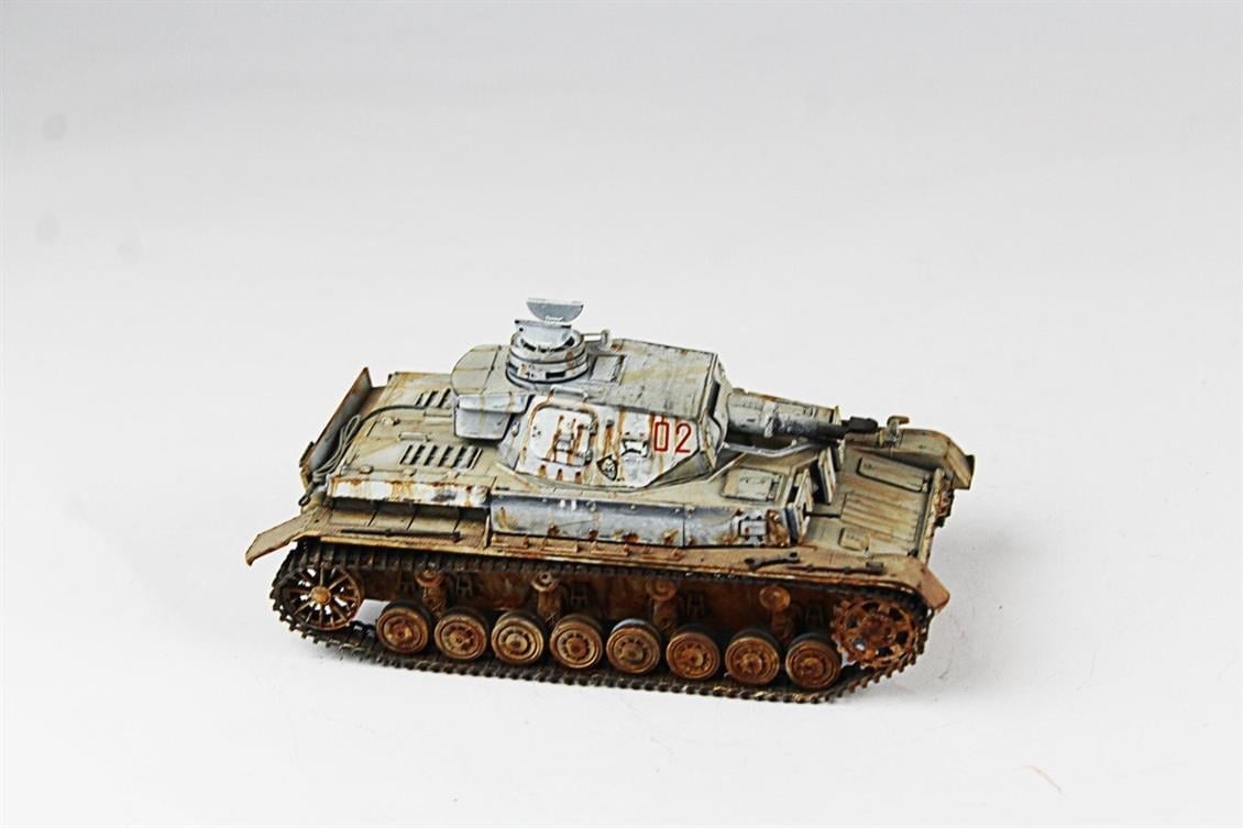 QD245 1/35 Panzer IV Ausf D, Tamiya, Sergilemeye Hazır Plastik Tank Modeli