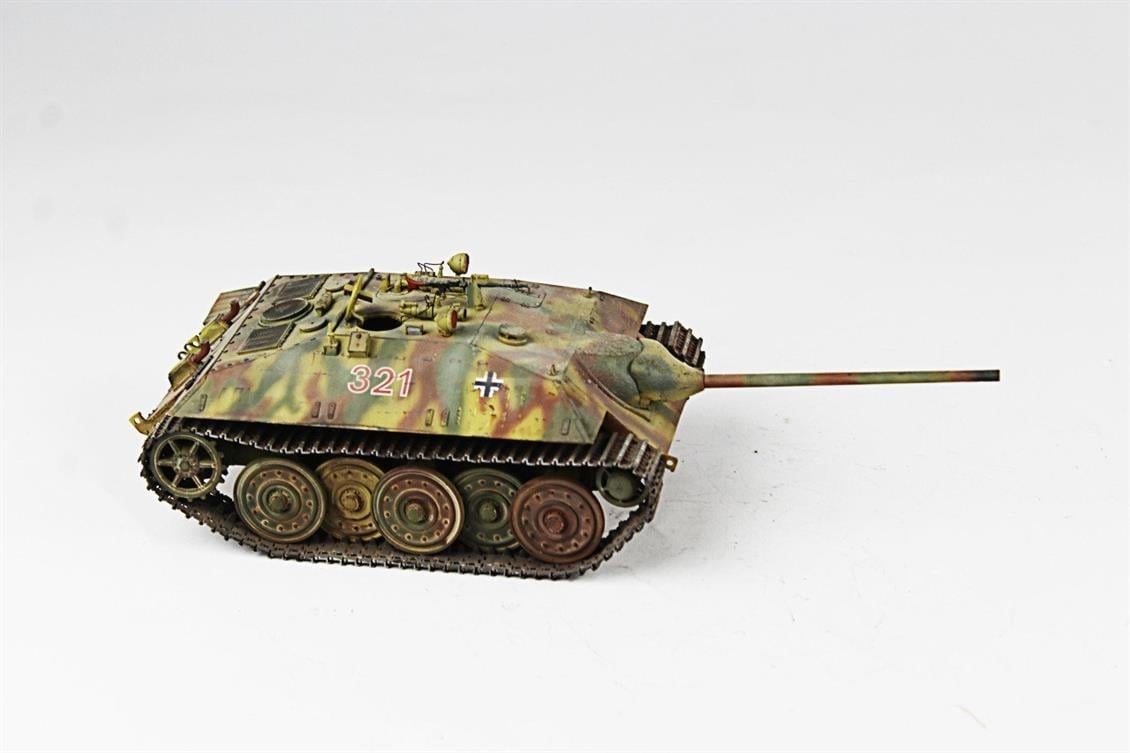 QD246 1/35 Hetzer, Tamiya, Sergilemeye Hazır Plastik Tank Modeli