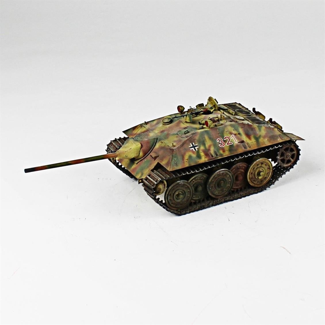 QD246 1/35 Hetzer, Tamiya, Sergilemeye Hazır Plastik Tank Modeli