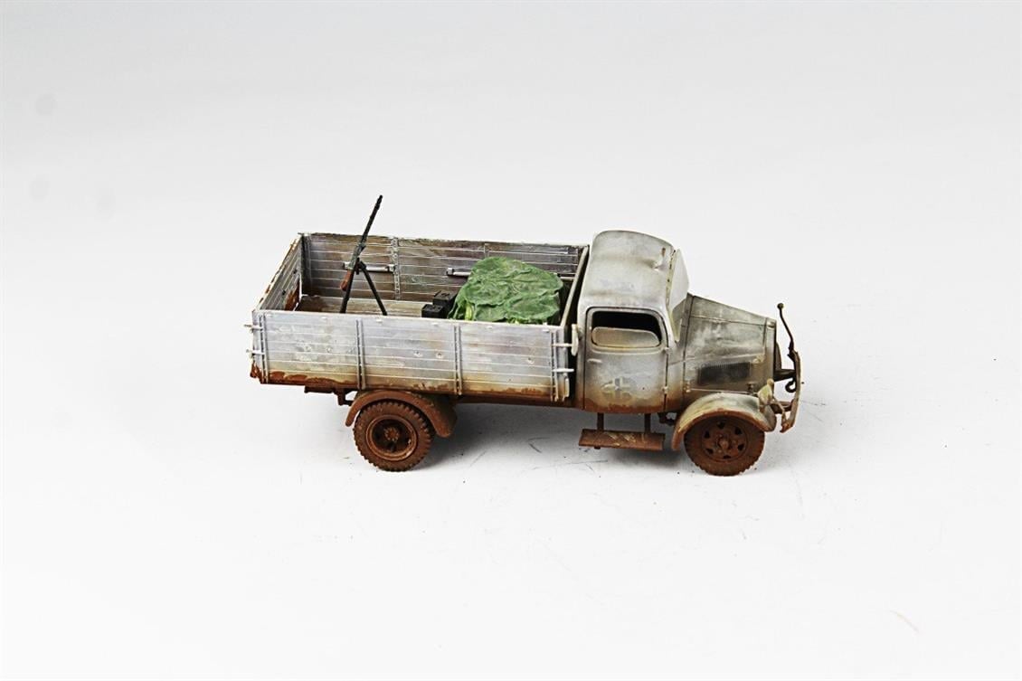 QD249 1/35 Mercedes-Benz Kamyon, Italeri, Sergilemeye Hazır Plastik Tank Modeli