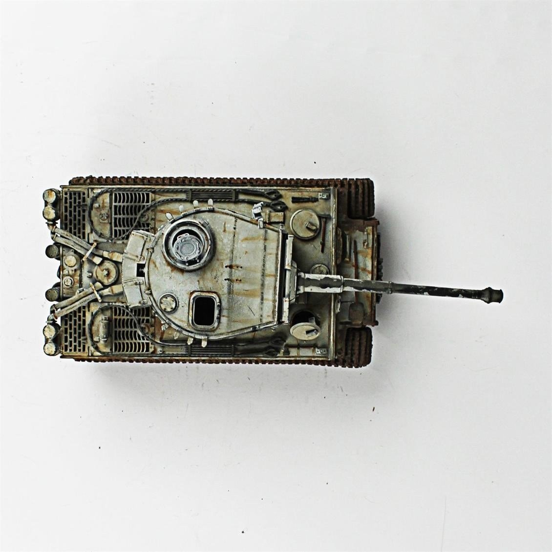 QD251 1/35 Tiger I, Tamiya, Sergilemeye Hazır Plastik Tank Modeli