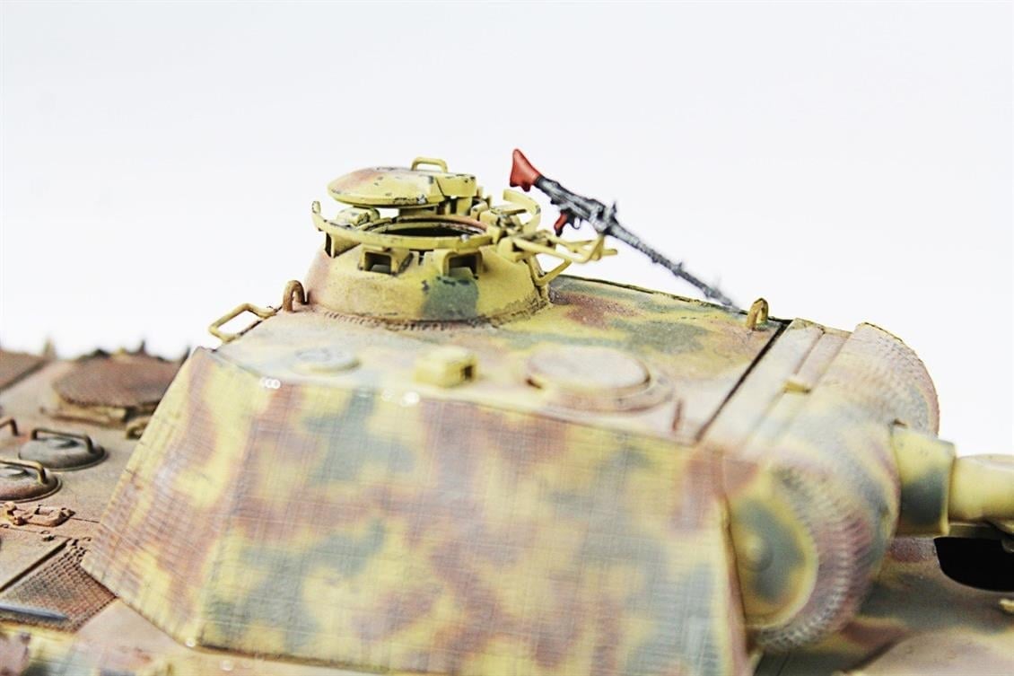 QD257 1/35 Panther, Tamiya, Sergilemeye Hazır Plastik Tank Modeli
