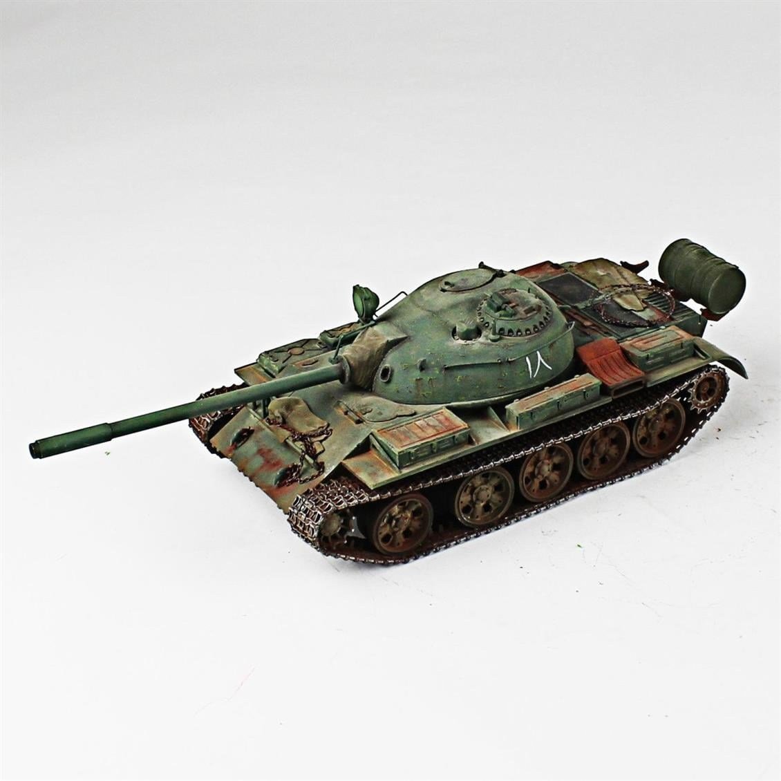 QD258 1/35 T-55A, Tamiya, Sergilemeye Hazır Plastik Tank Modeli