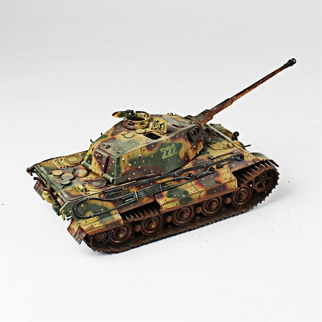 QD259 1/35 King Tiger, Tamiya, Sergilemeye Hazır Plastik Tank Modeli