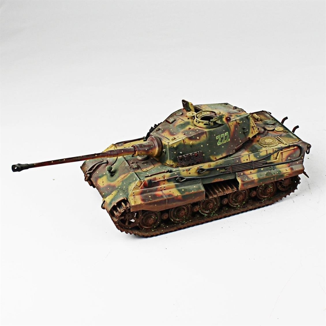 QD259 1/35 King Tiger, Tamiya, Sergilemeye Hazır Plastik Tank Modeli