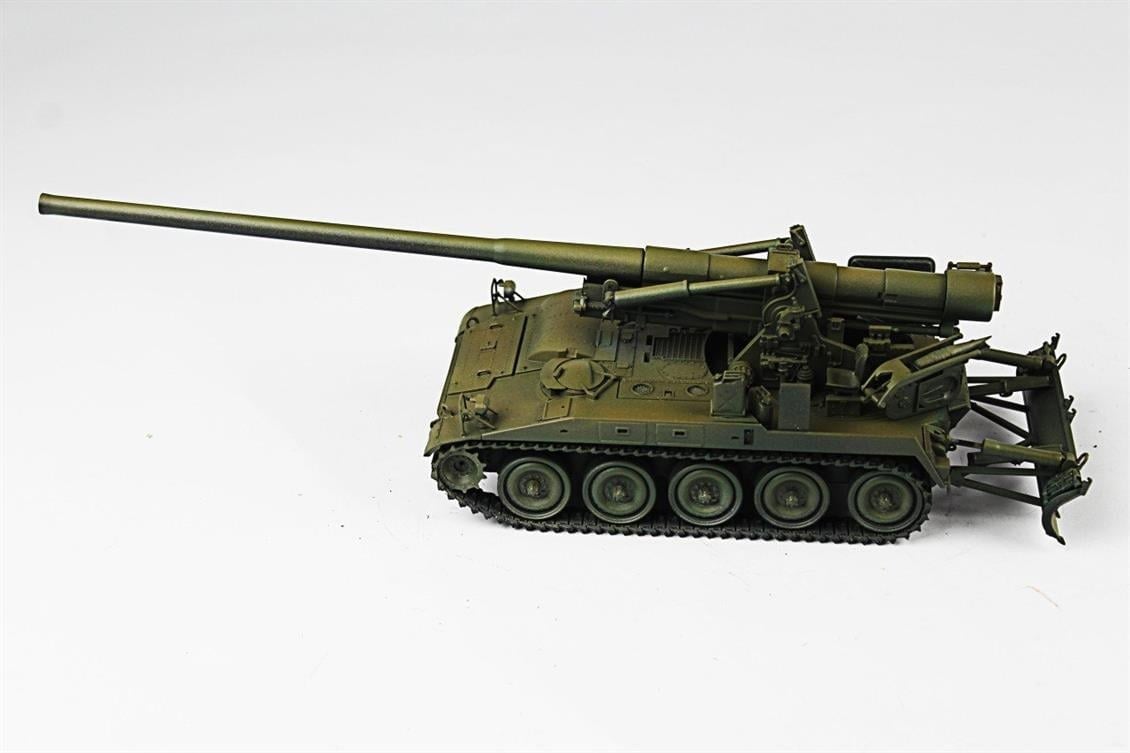 QD263 1/35 M107 175 mm. KMS, Italeri, Sergilemeye Hazır Plastik Tank Modeli
