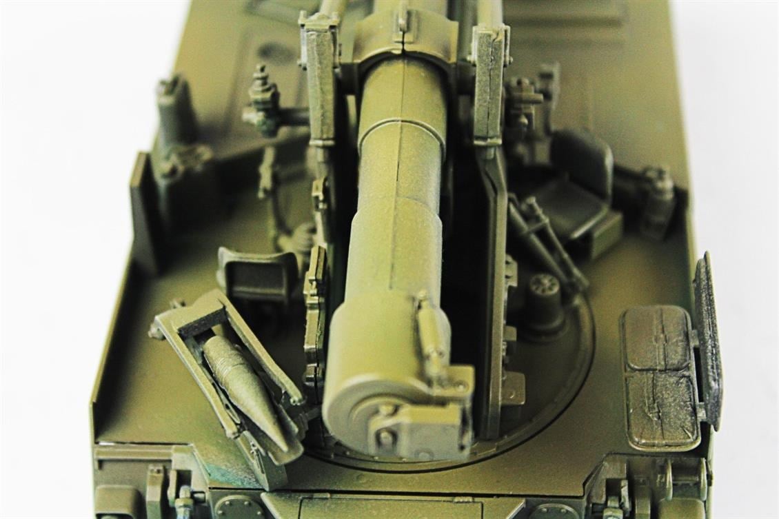 QD263 1/35 M107 175 mm. KMS, Italeri, Sergilemeye Hazır Plastik Tank Modeli