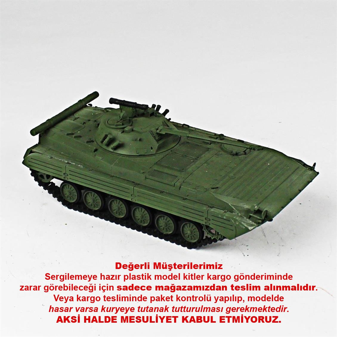 QD267 1/35 BMP-2, Dragon, Sergilemeye Hazır Plastik Tank Modeli