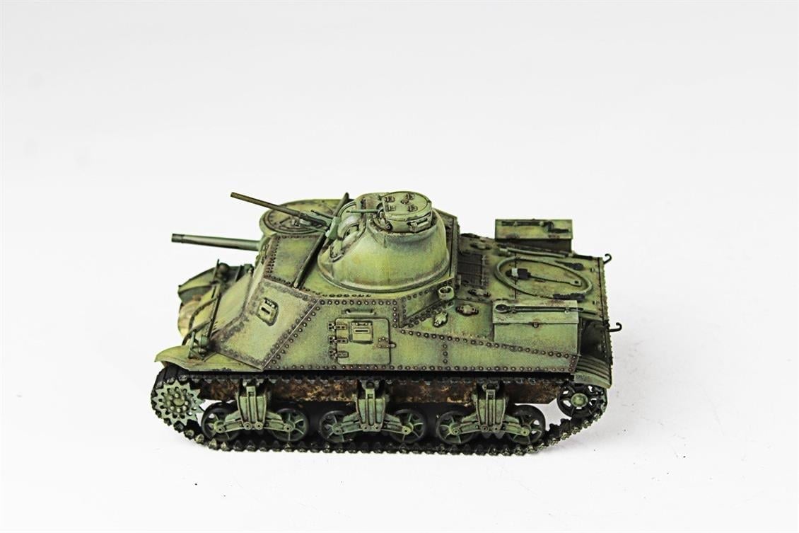 QD269 1/35 M3 Lee, Tamiya, Sergilemeye Hazır Plastik Tank Modeli
