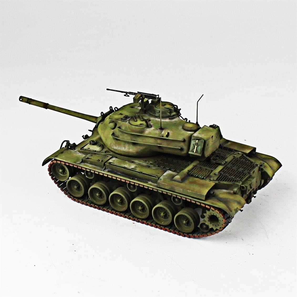 QD270 1/35 M47 Patton, Italeri, Sergilemeye Hazır Plastik Tank Modeli